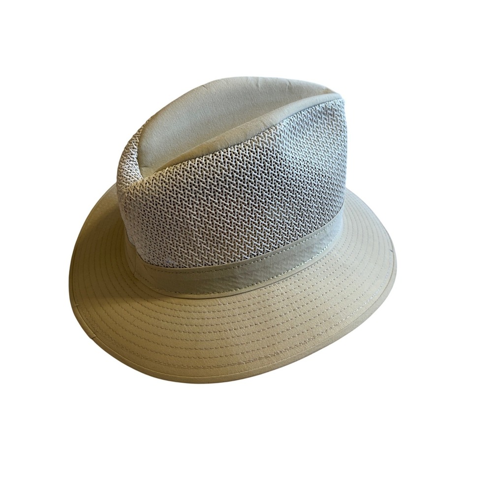 Henschel Hat Co Breezer Mesh Safari Sun Hat Tan Khaki SPF Solarweave Mens Medium